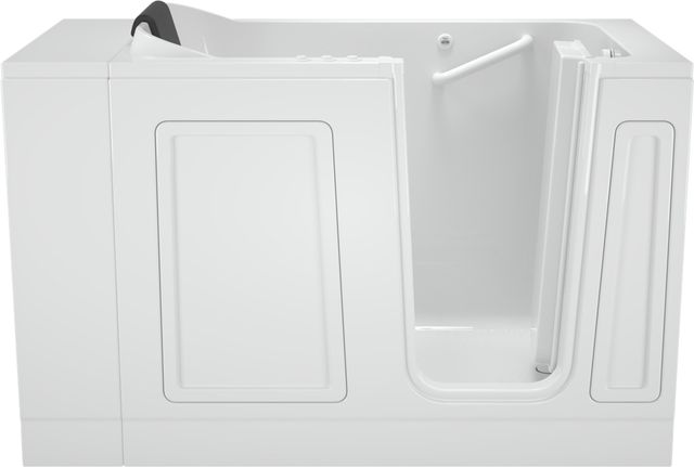 American Standard Luxury Series White Alcove Walk-In Combination Bathtub-0
