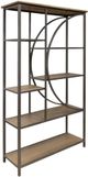 International Furniture Direct Zandria Black/Light Brown Bookcase-0