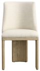 Dovetail Furniture Alistair Beige/Light Warm Wash Dining Chair-2