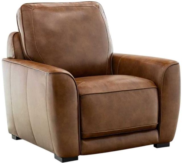 Liberty Furniture Blake Venetian Honey Leather Dual Power Recliner-0