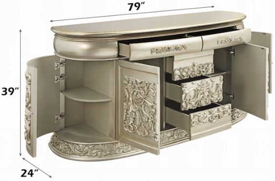 ACME Furniture Sorina Antique Gold Dresser-2