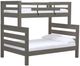 Crate Designs™ Furniture Graphite Twin/Full Timber Frame Bunk Bed-0