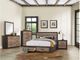 Homelegance® Miter Dark Ebony/Rustic Mahogany Eastern King Storage Platform Bed-3