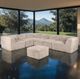 Furniture of America® Nappi Taupe Large L-Sectional with Ottoman-1