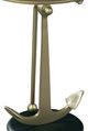 Hekman® Special Reserve Glass Top Side Table with Antique Brass Ebony Base-1