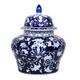 A & B Home Blue/White 14" Ginger Jar-0
