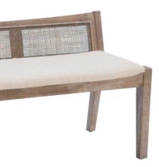 Powell® Beaux Beige/Brown Bench-2