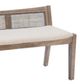 Powell® Beaux Beige/Brown Bench-2
