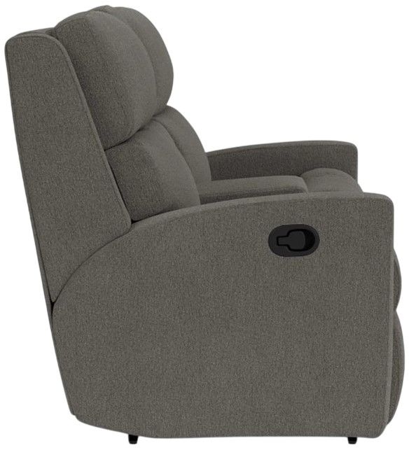 Flexsteel® Catalina Coal Reclining Loveseat with Console-2