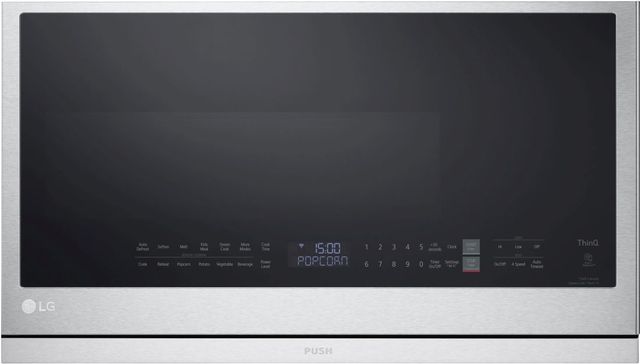 LG 2.1 Cu. Ft. PrintProof™ Stainless Steel Over The Range Microwave