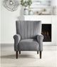 Mazin Furniture Urielle Dark Gray Upholstered Accent Chair-4