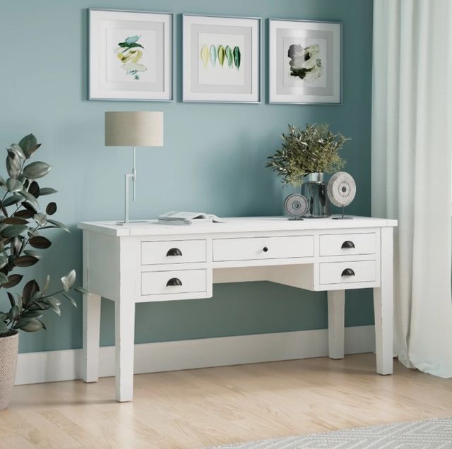 Jofran Inc. Artisan's Craft Weathered White Desk-1