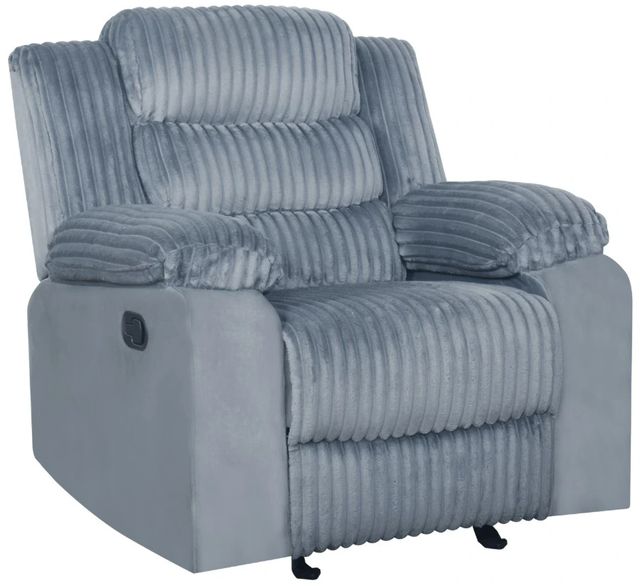 New Classic® Home Furnishings Willow Gray Manual Glider Recliner-0