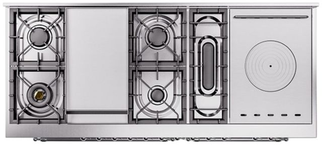 Ilve® Nostalgie II Series 60" Custom RAL Color Pro Style Dual Fuel Range-2