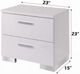 ACME Furniture Lorimar Chrome/White Nightstand-2