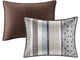 Olliix by Madison Park Blue King/California King Princeton 5 Piece Reversible Jacquard Coverlet Set-2