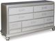 Signature Design by Ashley® Coralayne 5-Piece Silver Queen Sleigh Bed Set-2