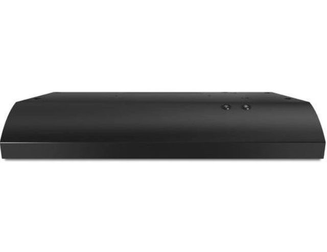 Whirlpool® 30" Black Wall Mounted Range Hood with FIT System-0