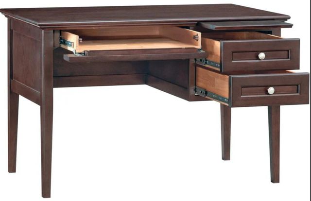 Whittier Wood® Furniture McKenzie Caffe 3-Drawer Desk-1