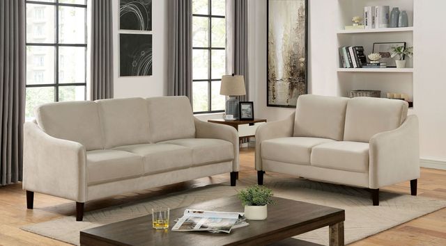Furniture of America® Kassel 2-Piece Beige Sofa Set-0