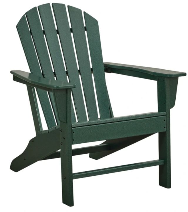 Signature Design by Ashley® Sundown Treasure Green Plastic Outdoor Adirondack Chair-0