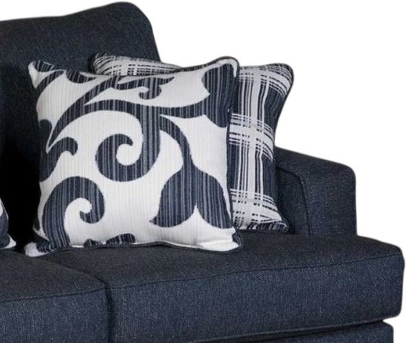 Fusion Furniture Truth or Dare Navy Loveseat-1