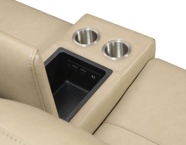 Steve Silver Co. Akari Surly Sand Dual-Power Console Reclining Loveseat-4