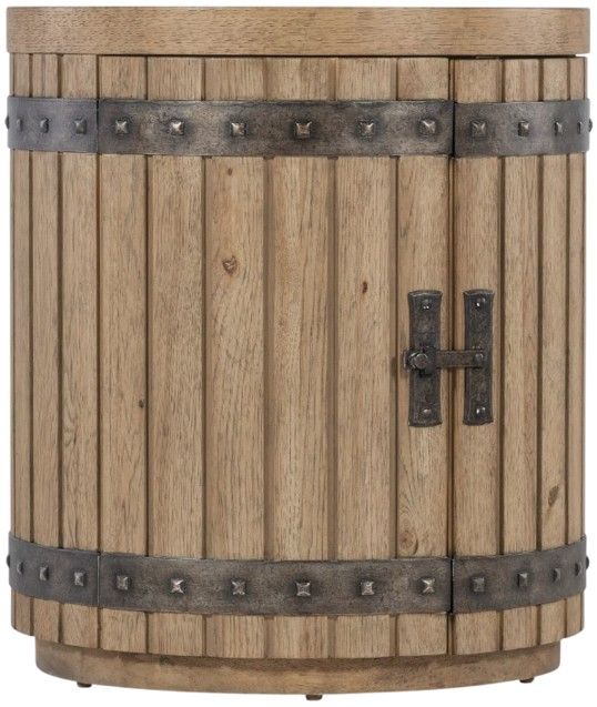 Hooker® Furniture Vineyard Row Sonoma Wine Barrel End Table-0