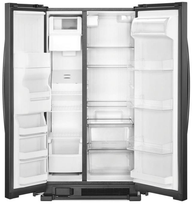 Whirlpool® 24.6 Cu. Ft. Black Side-By-Side Refrigerator-1