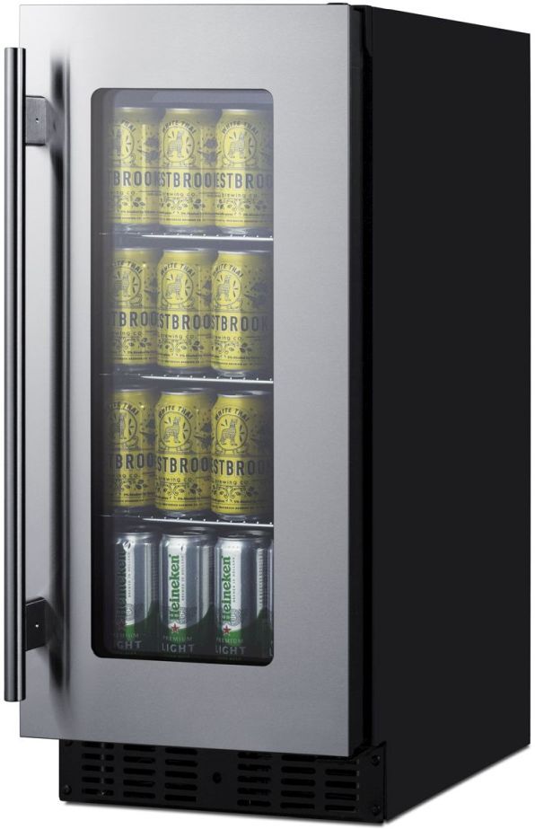 Summit® 15" 1.8 Cu. Ft. Stainless Steel Beverage Center-3