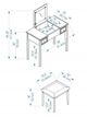 Linon Virginia 2-Piece White Vanity Set-0