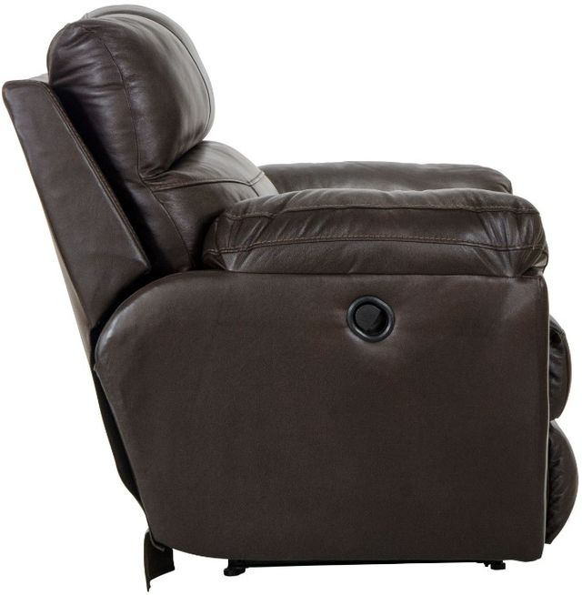 Catnapper® Costa Chocolate Leather Lay Flat Recliner-3