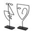 Renwil® Posie Matte Black Face Statues-1