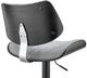 Armen Living Leland Gray/Black Adjustable Bar Stool-4