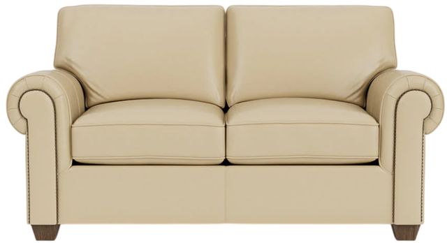 Flexsteel® Customizable Carson Leather Loveseat-3