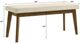 Crown Mark Rolstan Beige/Brown Dining Bench-2