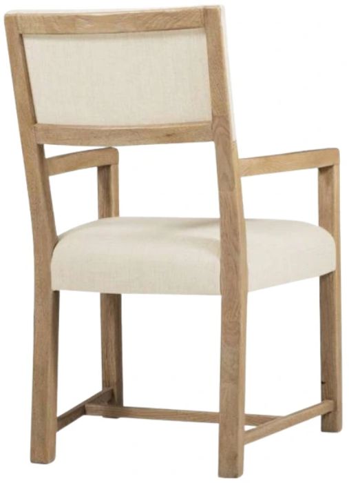 Hooker® Furniture Driftwood Buckboard/Lovegood Bisque Dining Arm Chair-2