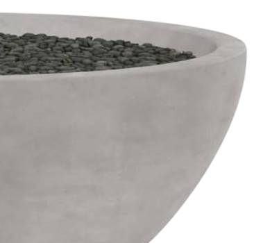 Sunset West Gray Concrete 41" Outdoor Fire Bowl-1
