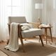 Crestview Collection Vance Cream/Light Natural Accent Chair-1