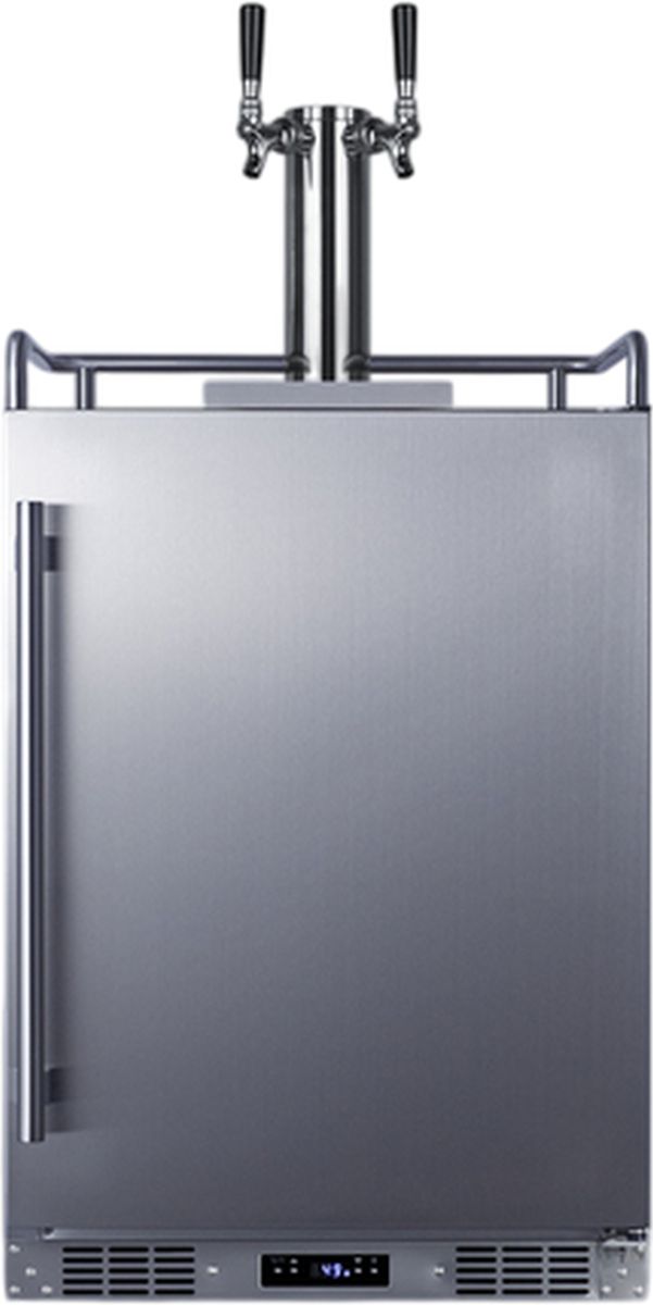 Summit® 24" 5.6 Cu. Ft Stainless Steel Built-In Outdoor Beer & Coffee Kegerator-0