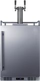 Summit® 24" 5.6 Cu. Ft Stainless Steel Built-In Outdoor Beer & Coffee Kegerator-0