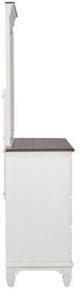 Liberty Furniture Allyson Park Two-Tone Charcoal/Wire Brushed White Dresser and Mirror-2