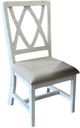 Vintage Furniture Arch Diamond Back Upholstered Dining Side Chair-0