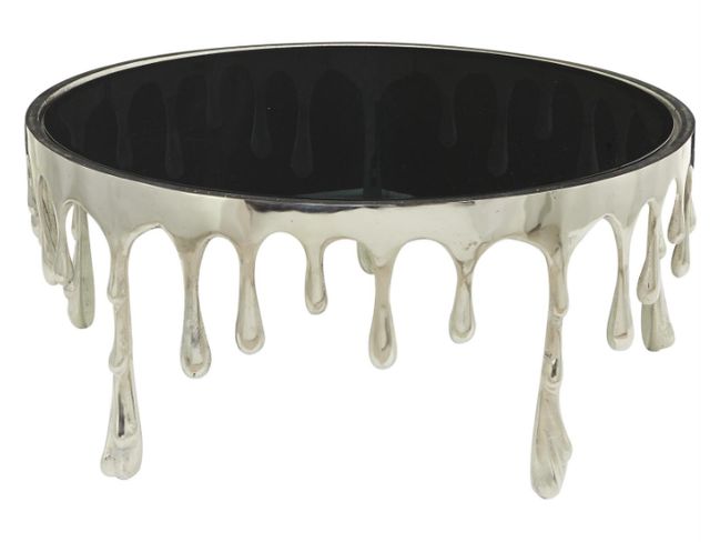 Deco Marche U Select Silver Abstract Drip Coffee Table-0