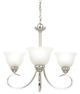 YHD Ribbon Falls Satin Nickel 3-Light Chandelier-0