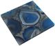 A & B Home 4-Piece Blue Agate Stone Coaster-1