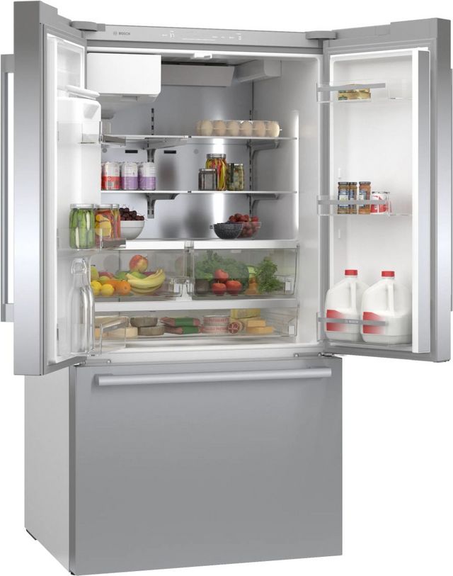 Bosch® 500 Series 36 in. 26.0 Cu. Ft. Stainless Steel French Door Refrigerator-5