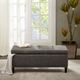 Olliix by Madison Park Charcoal Shandra II Tufted Top Storage Bench-4