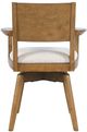 Jofran Inc. Axis Sable Panel Back Swivel Dining Arm Chair-4