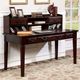 Furniture of America® Tami Dark Walnut Writing Desk with Hutch-1